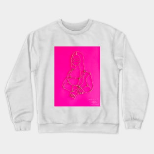 Mona Lisa Pink Crewneck Sweatshirt